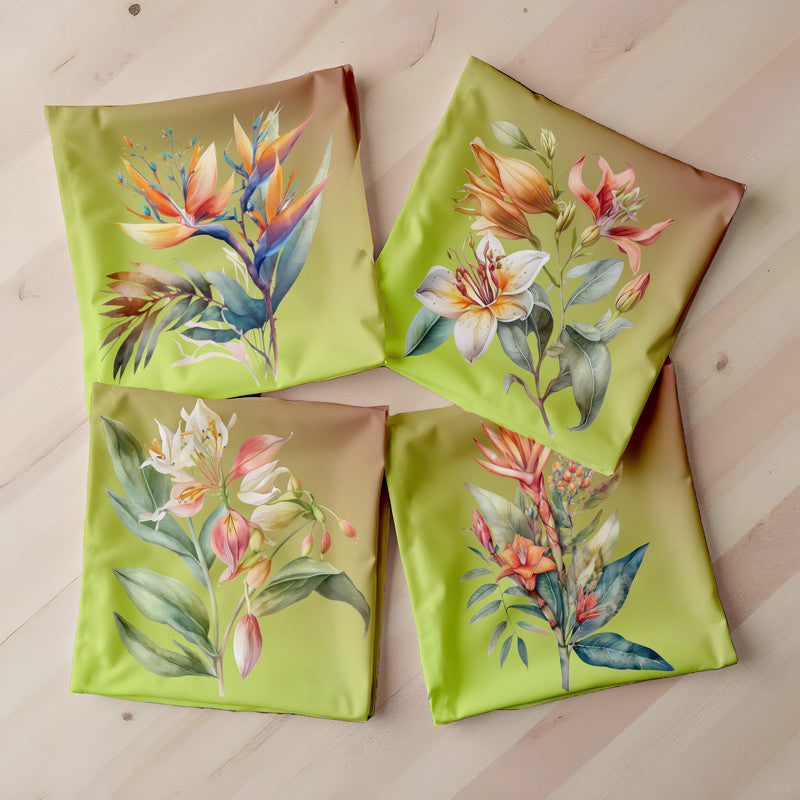 Lilly Bromeliaceae Flowers Luxury Scatter Covers Set of 4