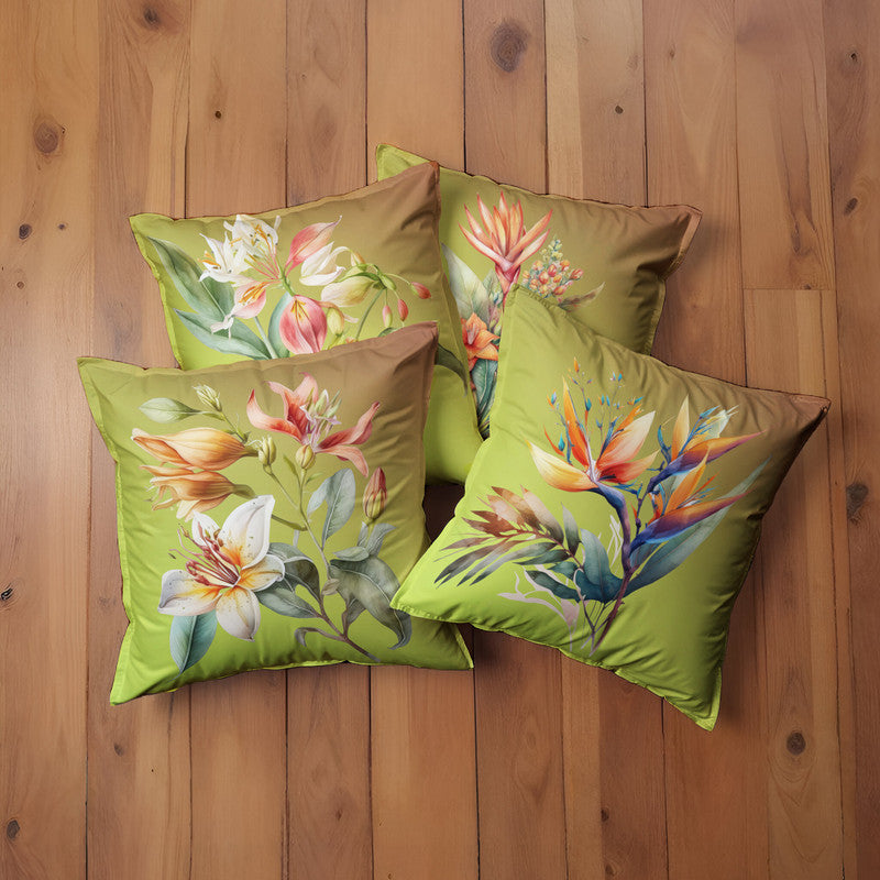 Lilly Bromeliaceae Flowers Luxury Scatter Covers Set of 4