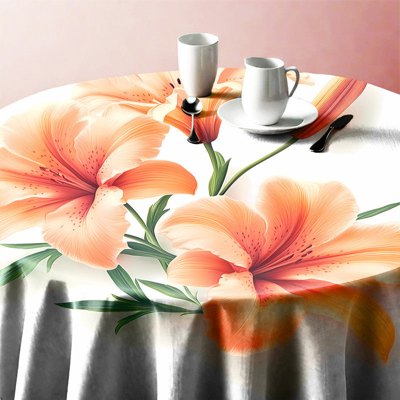 Lily Round Tablecloth by Wikus Schalkwyk