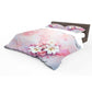 Lily Pink Roses Duvet Cover Set