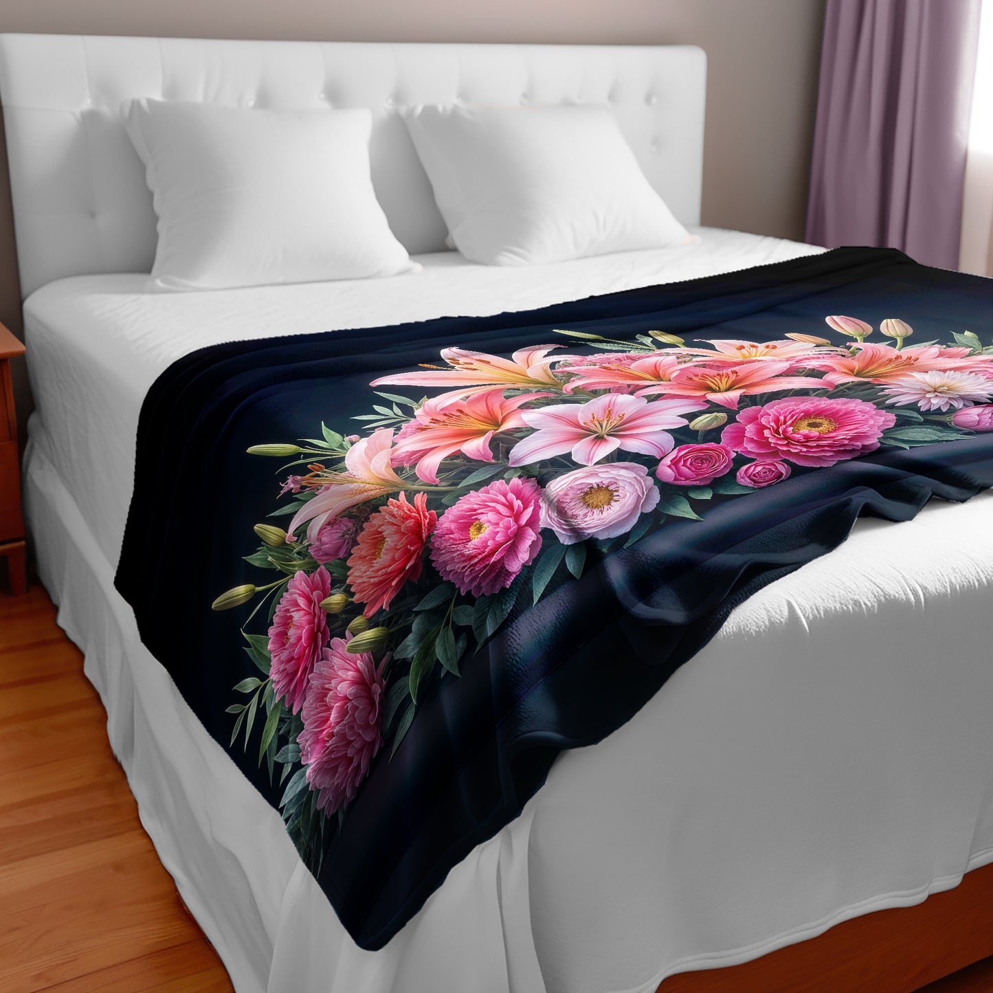 Lily & Peony Meadow Bed Throw