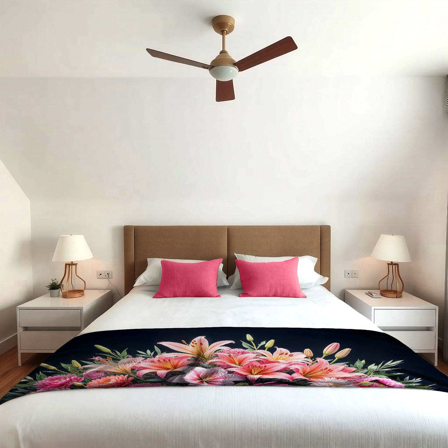 Lily & Peony Meadow Bed Throw