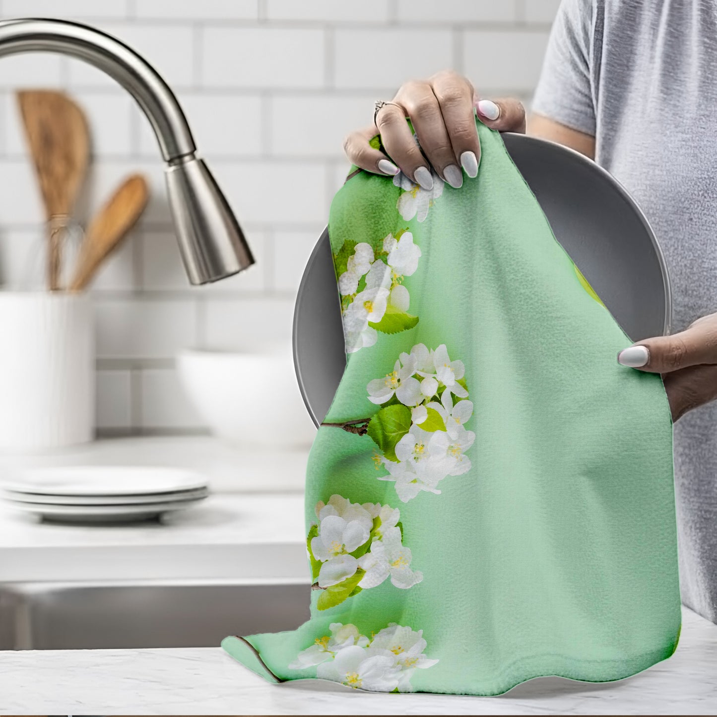 Lime Green Dish Cloth (Set of 3)