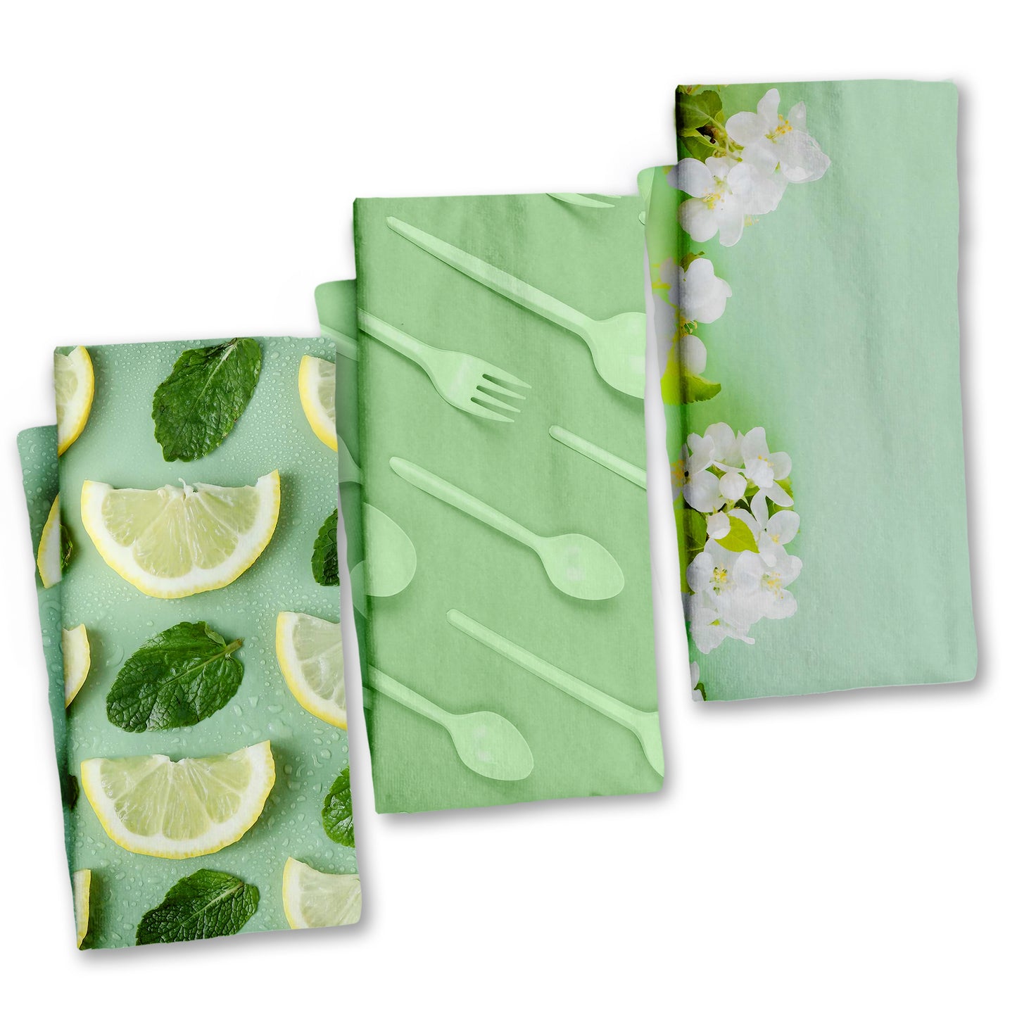 Lime Green Dish Cloth (Set of 3)