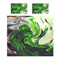 Lime Green Swirl Duvet Cover Set