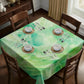 Lime Marble Square Tablecloth