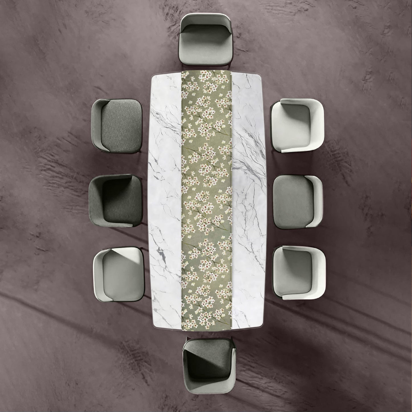 Lime Meadow Bloom Table Runner by Mark van Vuuren