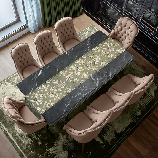 Lime Meadow Bloom Table Runner by Mark van Vuuren