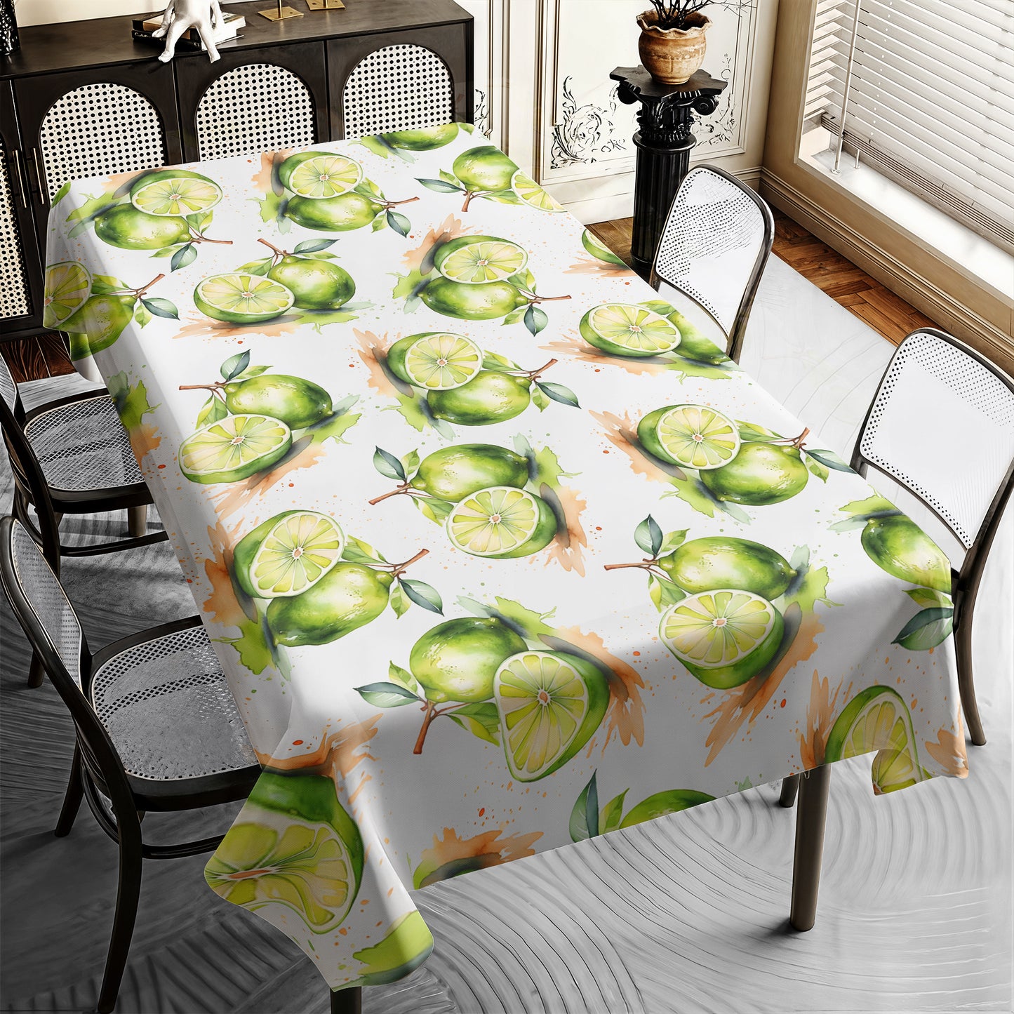 Lime Rectangle Tablecloth by Mark van Vuuren