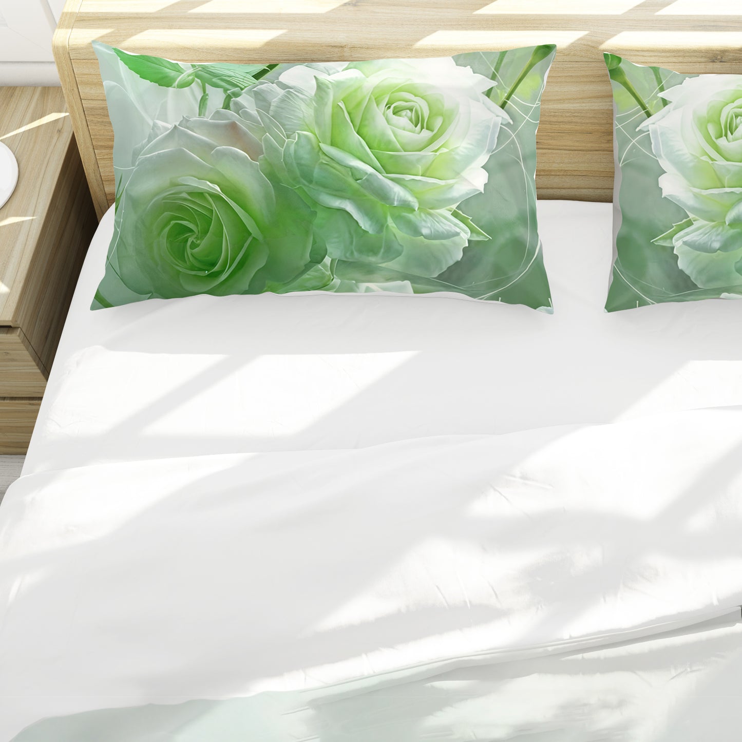 Lime Rose Duvet Cover Set