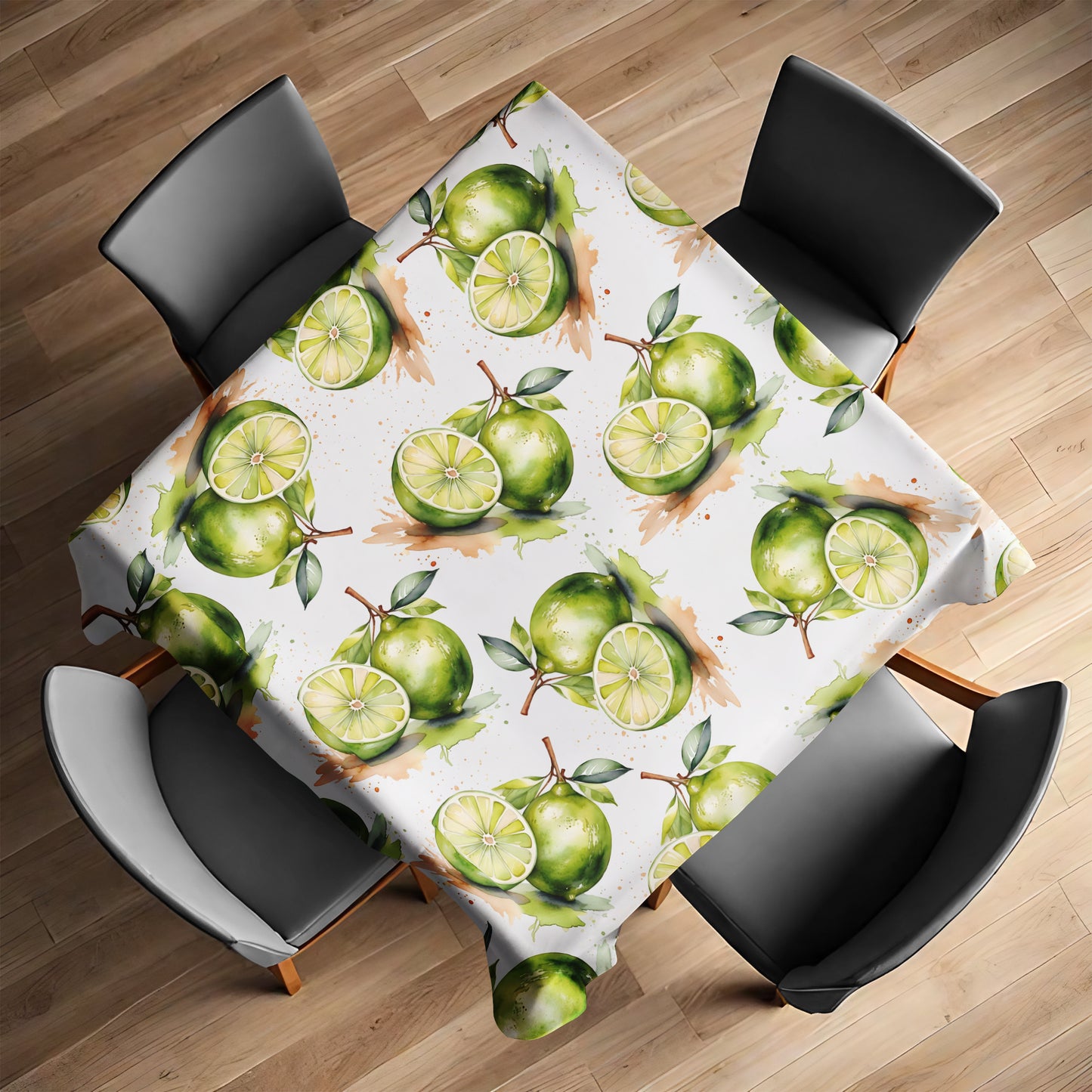 Lime Square Tablecloth by Mark van Vuuren