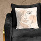 Line Art Face 1 Luxury Scatter by Nathan Pieterse