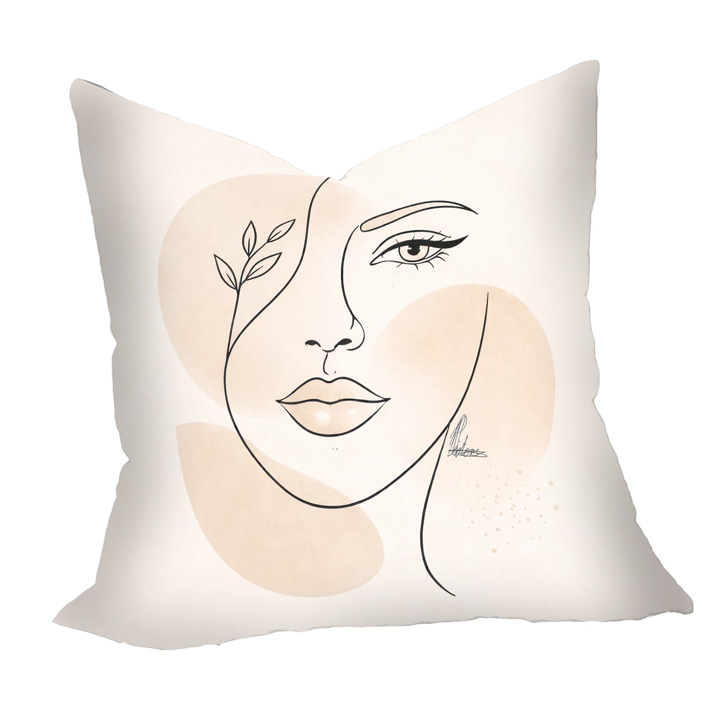 Line Art Face 1 Luxury Scatter by Nathan Pieterse