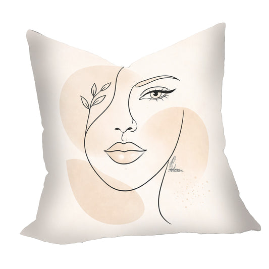 Line Art Face 1 Luxury Scatter by Nathan Pieterse