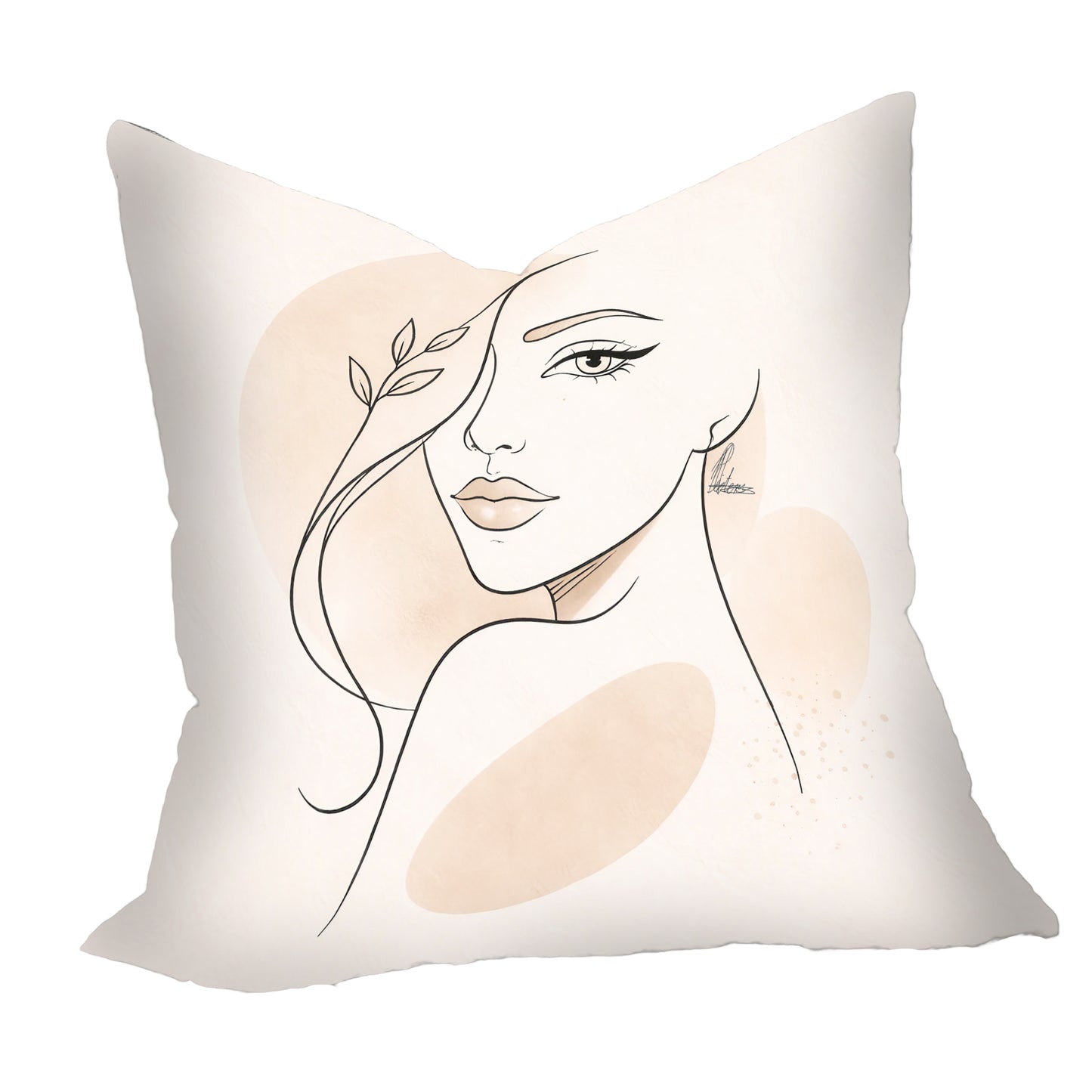 Line Art Face 2 Luxury Scatter by Nathan Pieterse