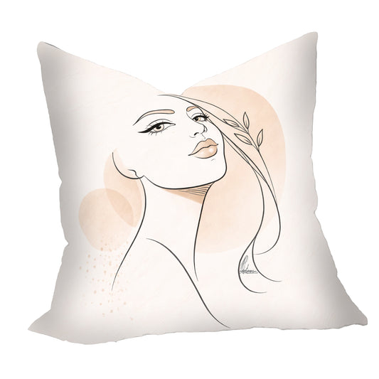 Line Art Face 3 Luxury Scatter by Nathan Pieterse