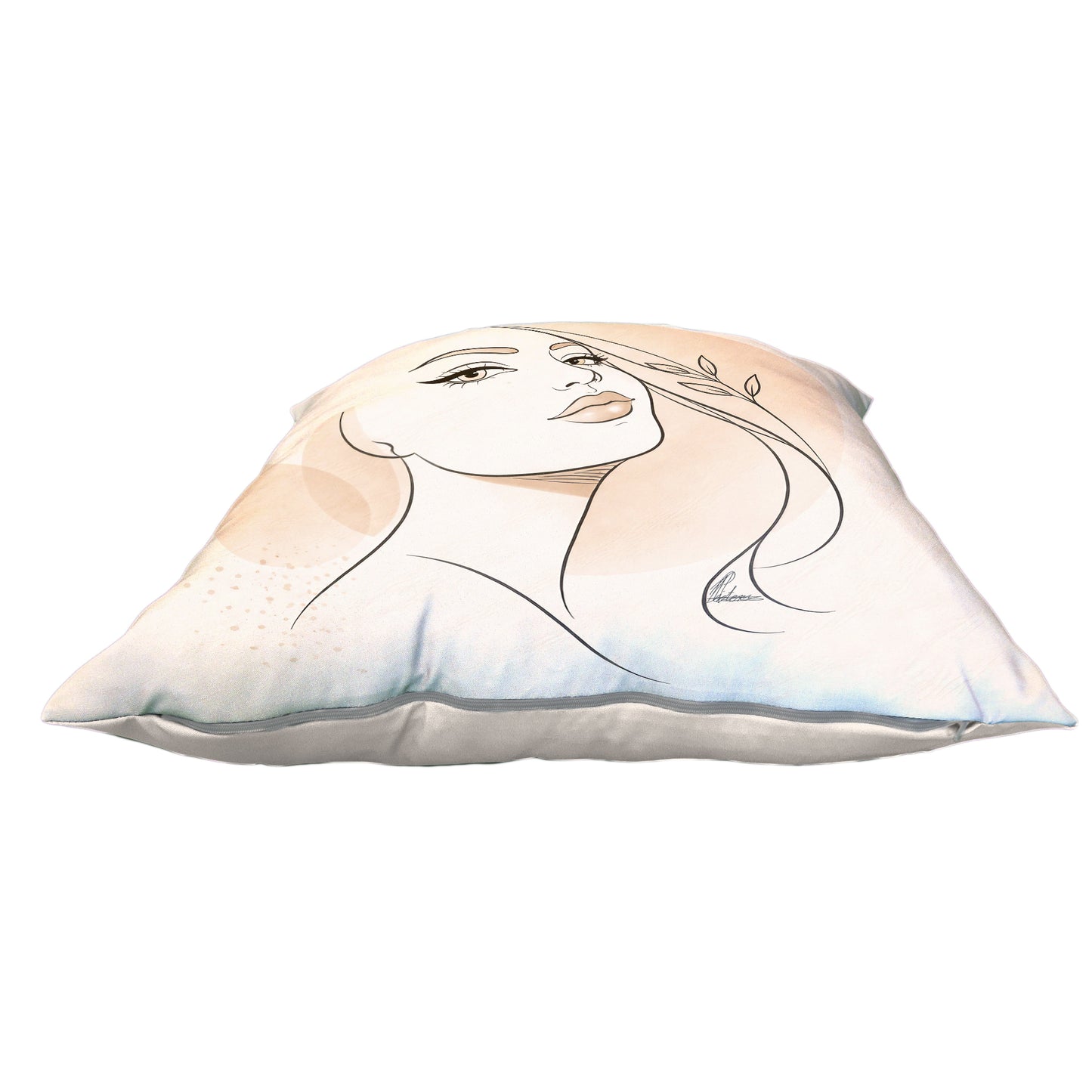 Line Art Face 3 Luxury Scatter by Nathan Pieterse