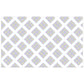 Line Squares on White Rectangle Tablecloth