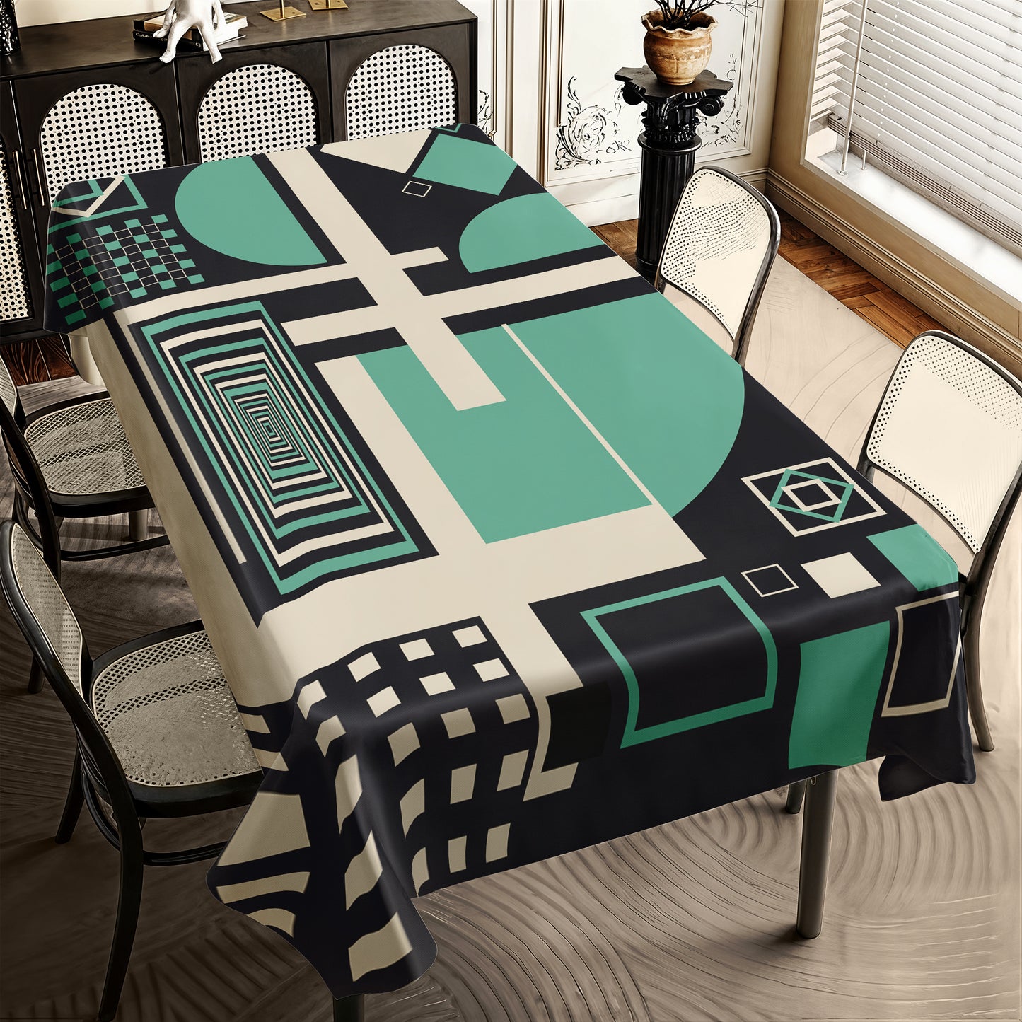 Lines of Thought Rectangle Tablecloth