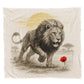 Lion At First Light Light Weight Fleece Blanket by Nathan Pieterse