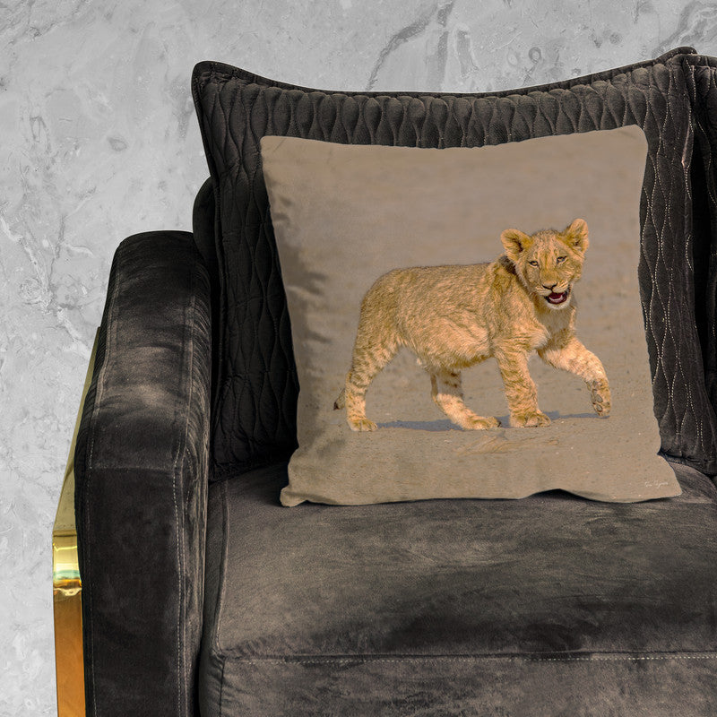 Lion Cub Stroll Luxury Scatter by Fanie Heymans