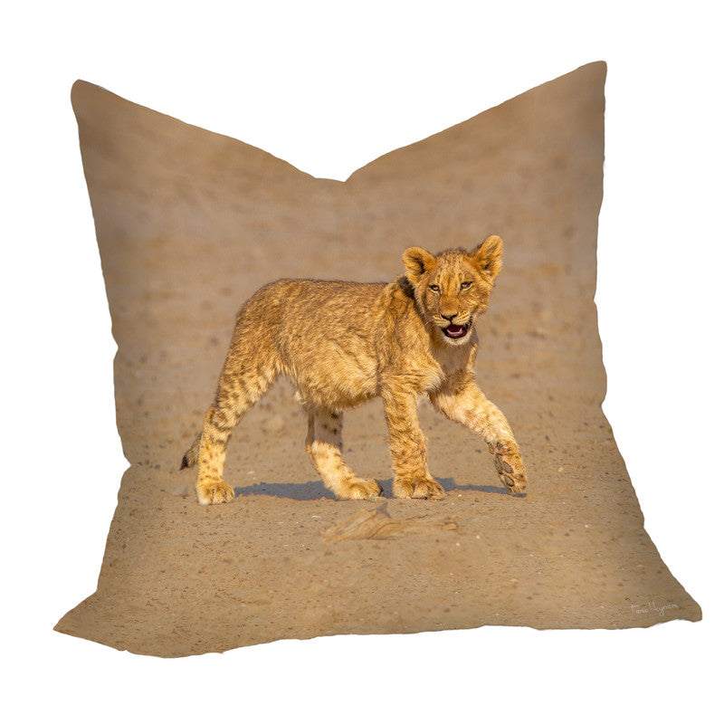 Lion Cub Stroll Luxury Scatter by Fanie Heymans
