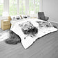 Lion Teenager Black White By Fanie Heymans Duvet Cover Set