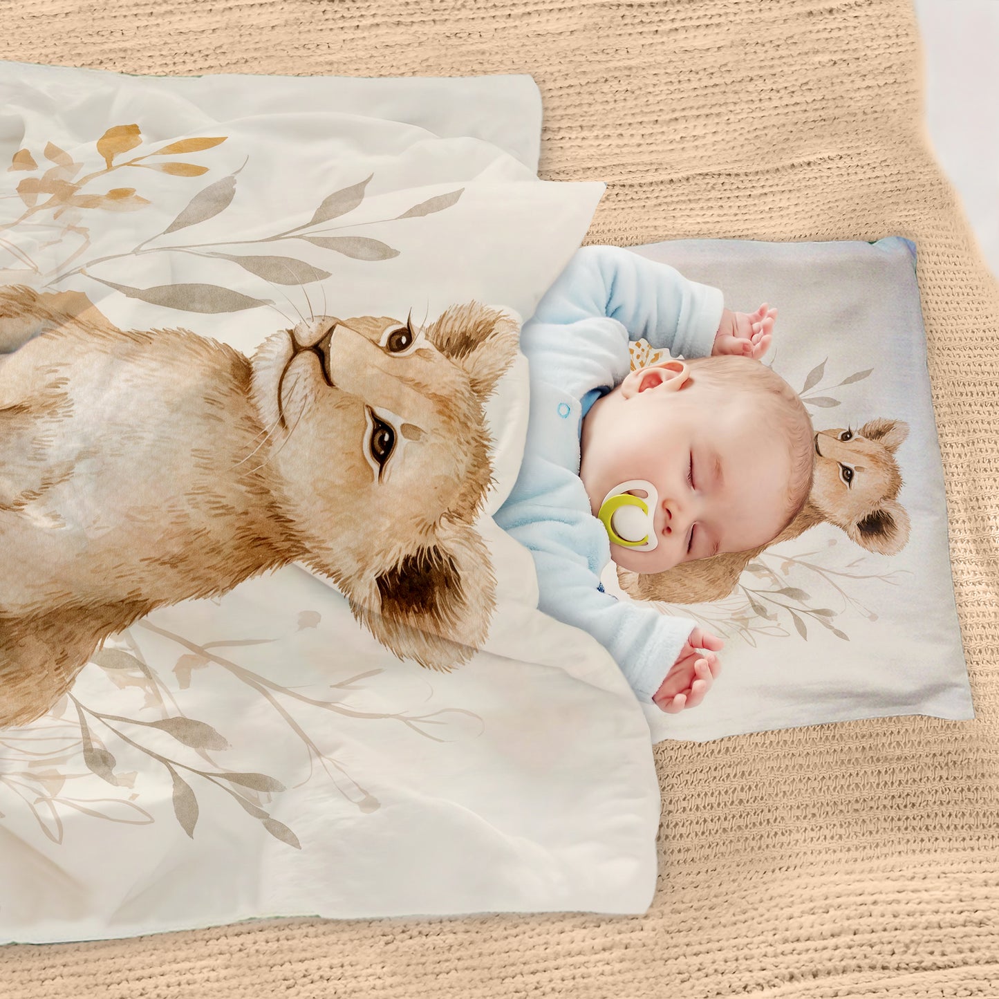 Lion Cub Cot Set by Wikus Schalkwyk