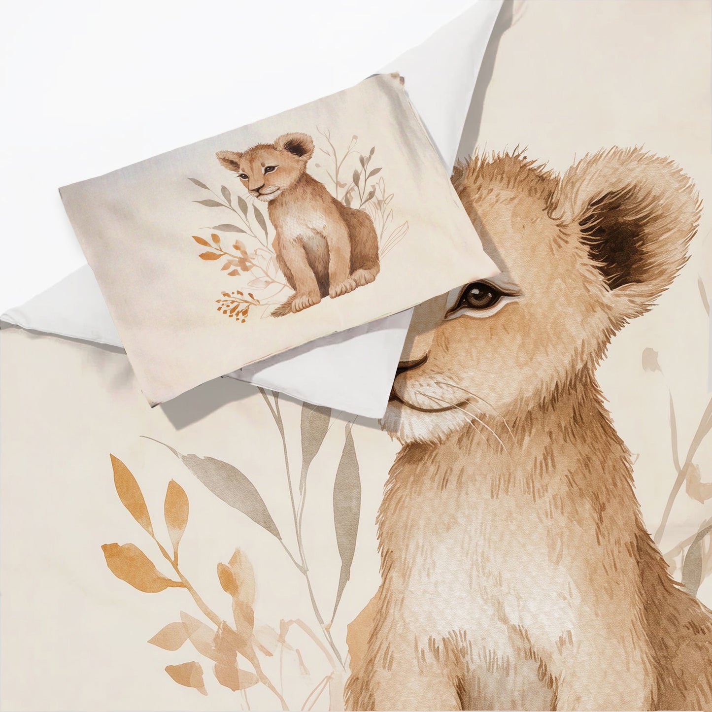 Lion Cub Cot Set by Wikus Schalkwyk