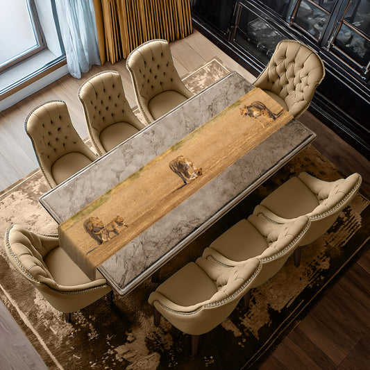 Lion Cub Table Runner by Fanie Heymans