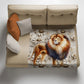 Lion Light Weight Fleece Blanket by Mark van Vuuren