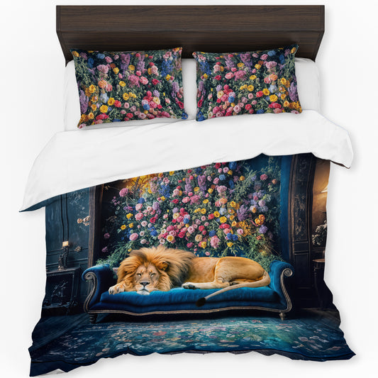 Lion Majesty at Ease Duvet Cover Set