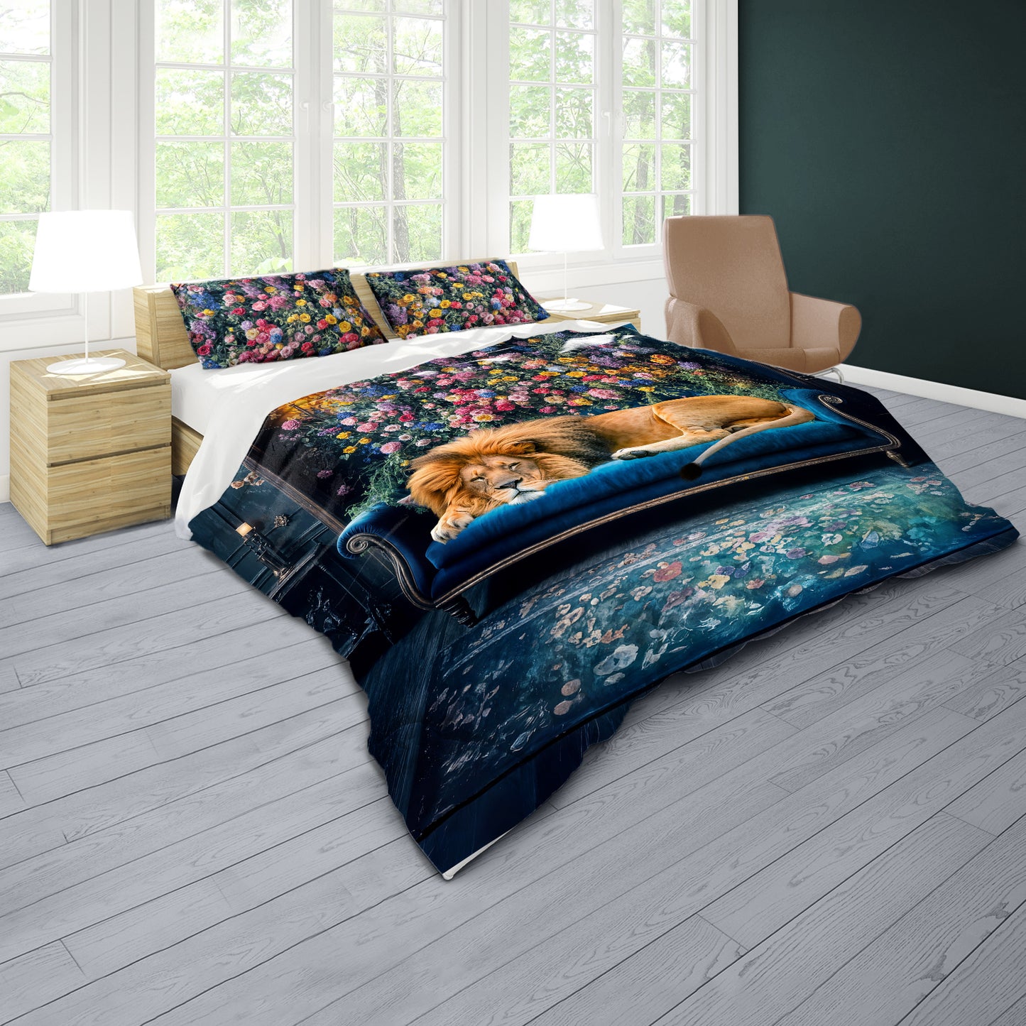 Lion Majesty at Ease Duvet Cover Set