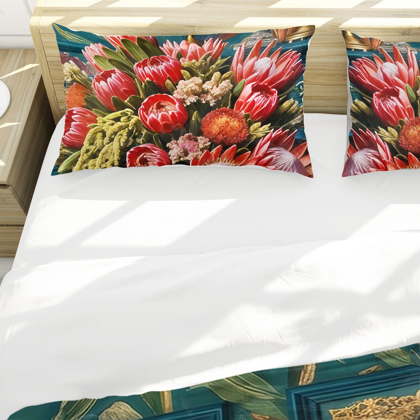 Lion & Protea Duvet Cover Set