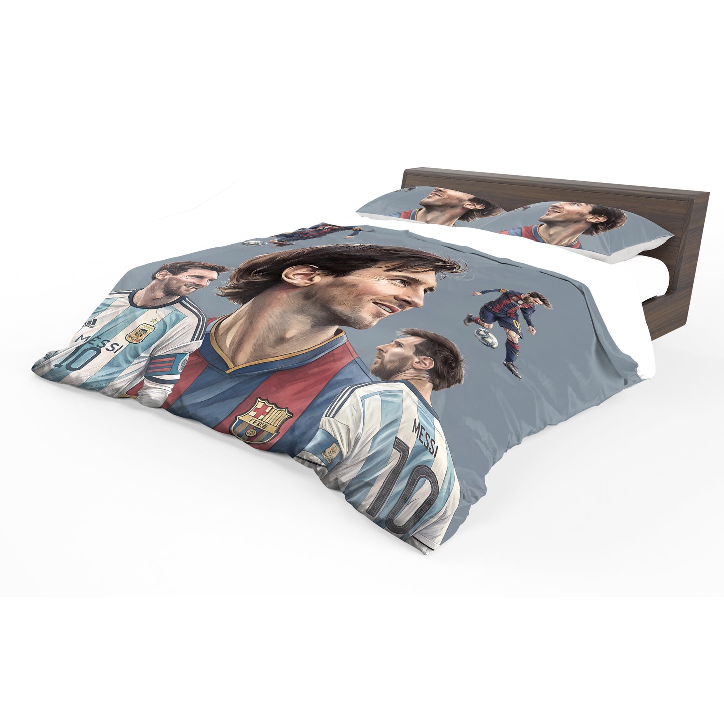 Lionell Messi Duvet Cover Set by Mark van Vuuren