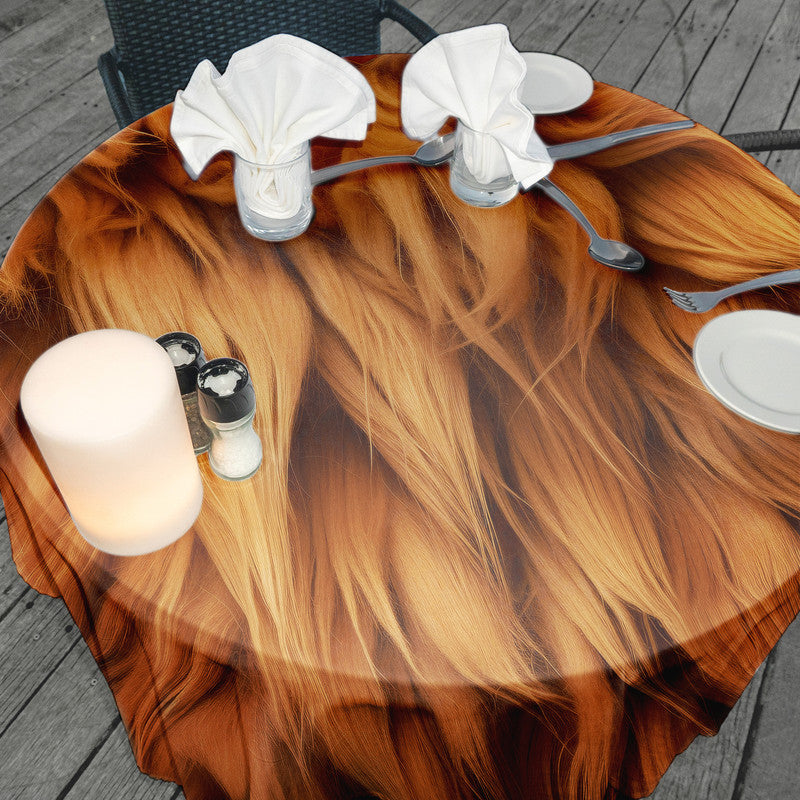 Lion's Mane Round Tablecloth