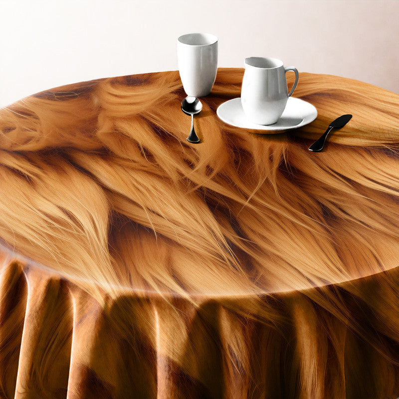 Lion's Mane Round Tablecloth