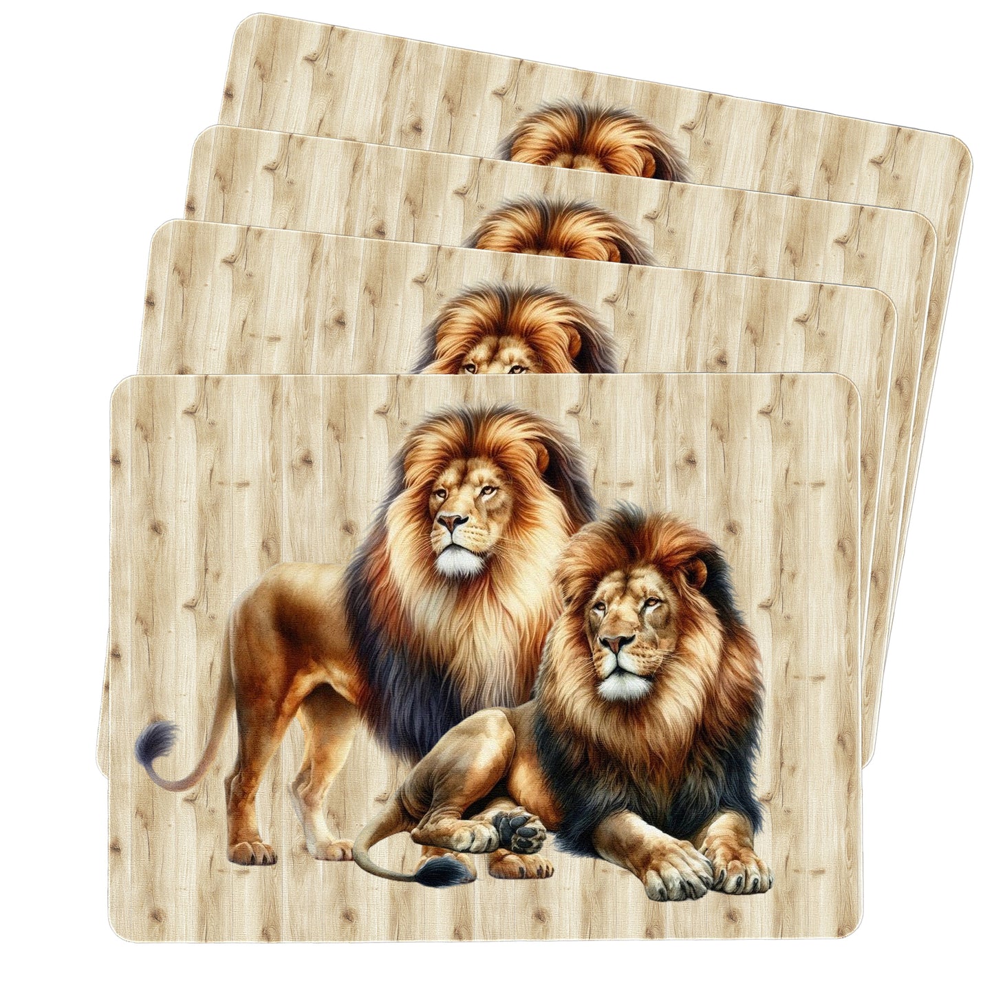 Lions Placemats by Mark van Vuuren