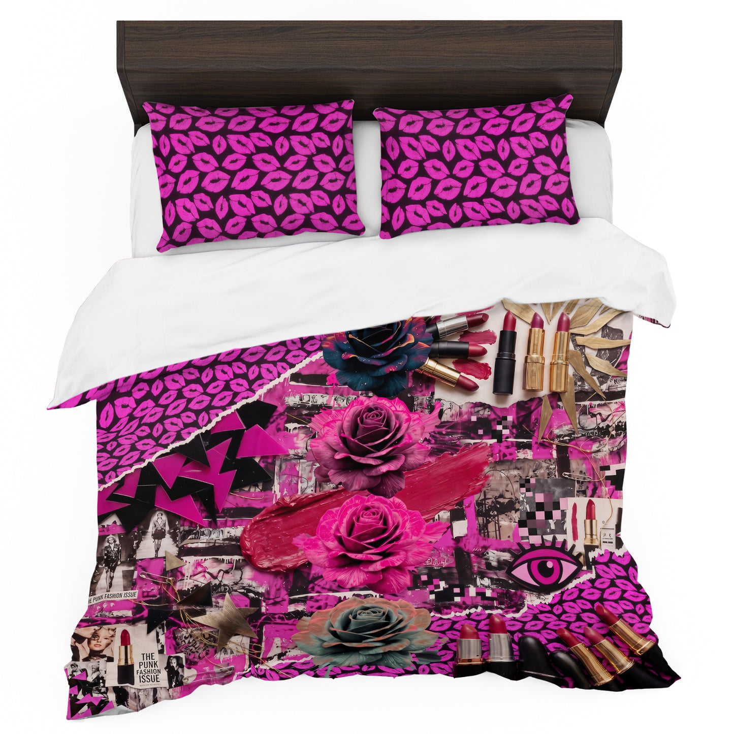 Lipstick & Roses Duvet Cover Set