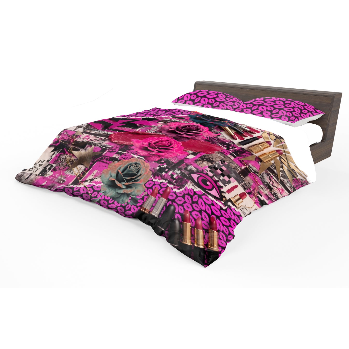 Lipstick & Roses Duvet Cover Set