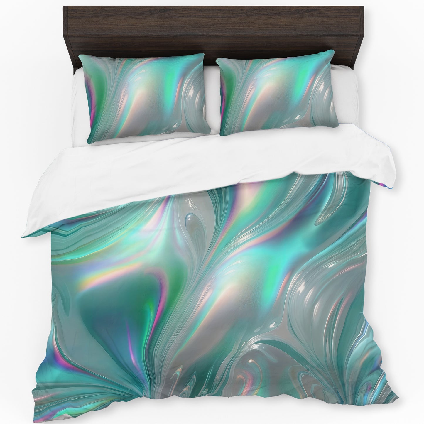 Liquid Chrome Duvet Cover Set