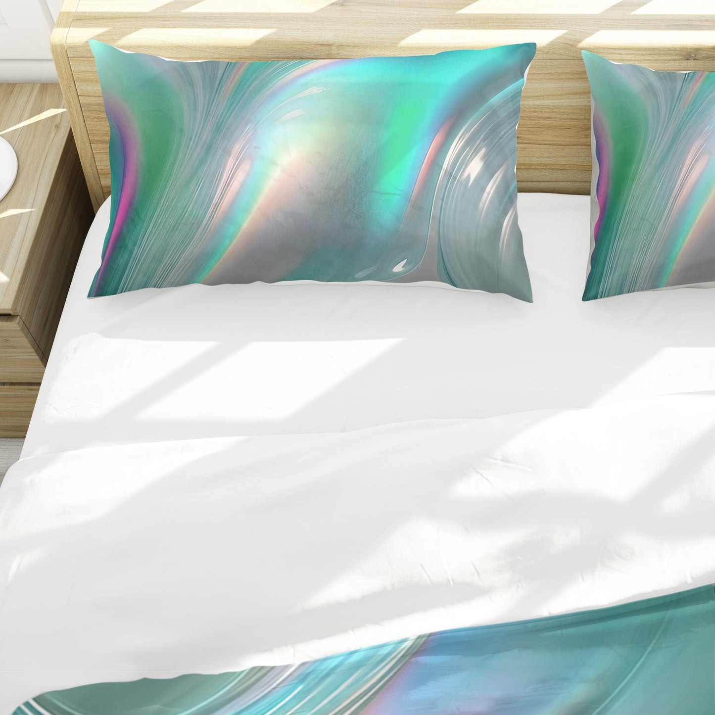 Liquid Chrome Duvet Cover Set