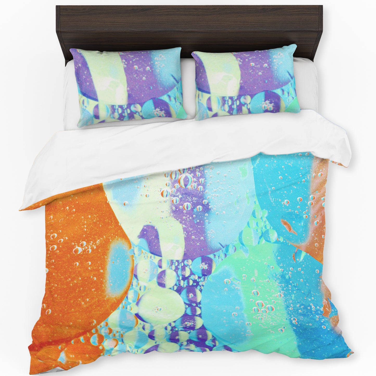 Liquid  Oil Colored Whispers Duvet Cover Set
