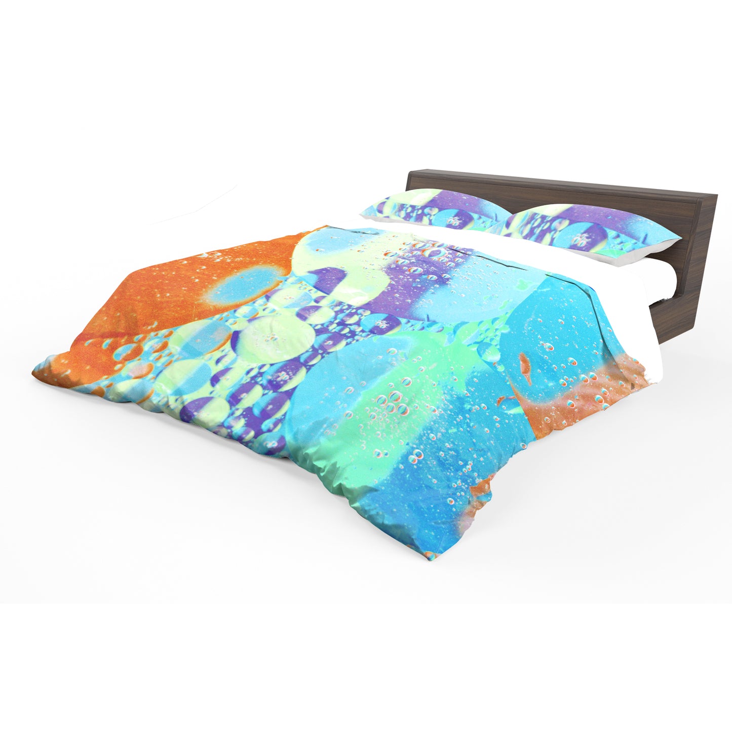 Liquid  Oil Colored Whispers Duvet Cover Set
