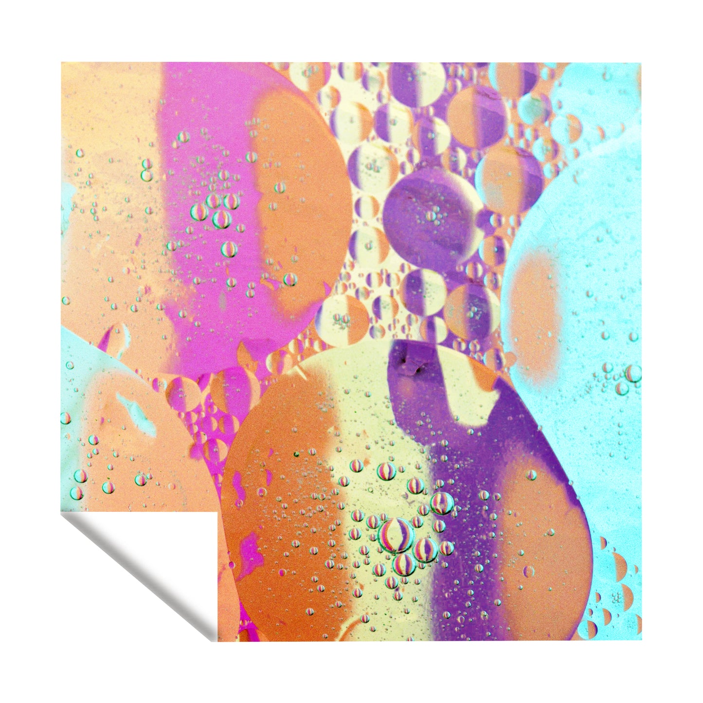 Liquid  Oil Mixed Color Square Tablecloth