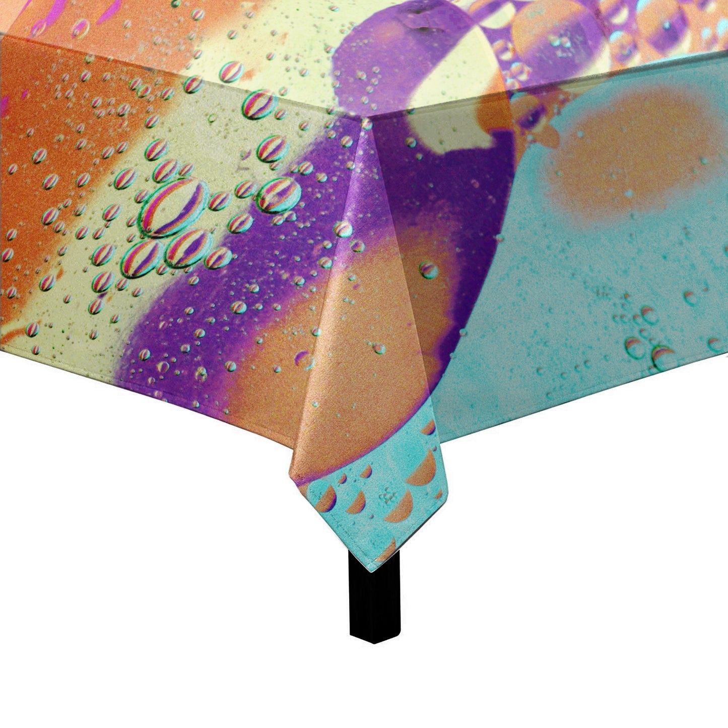 Liquid  Oil Mixed Color Square Tablecloth
