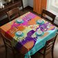 Liquid  Oil Mixed Color Square Tablecloth