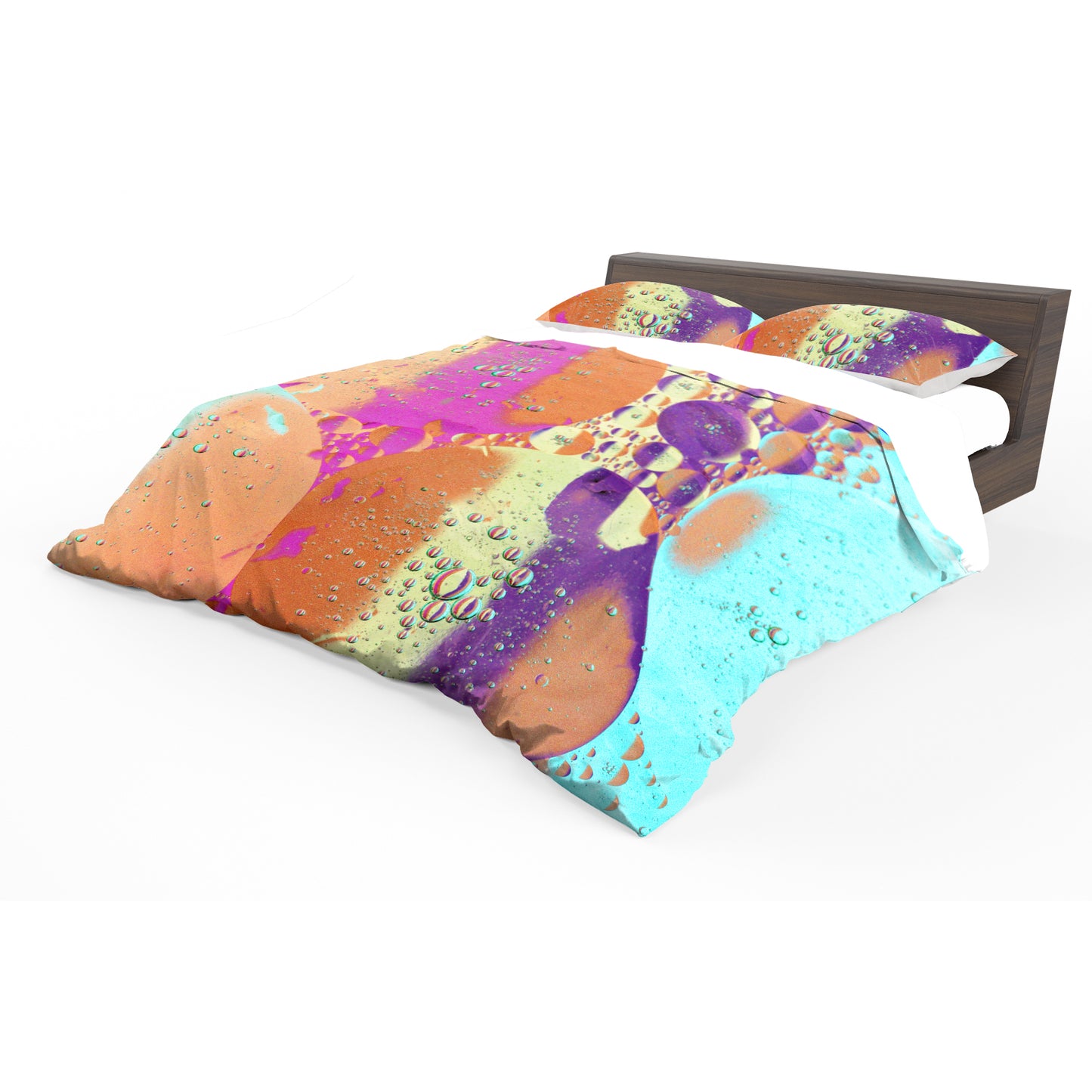Liquid  Oil Mixed Color Whispers Duvet Cover Set