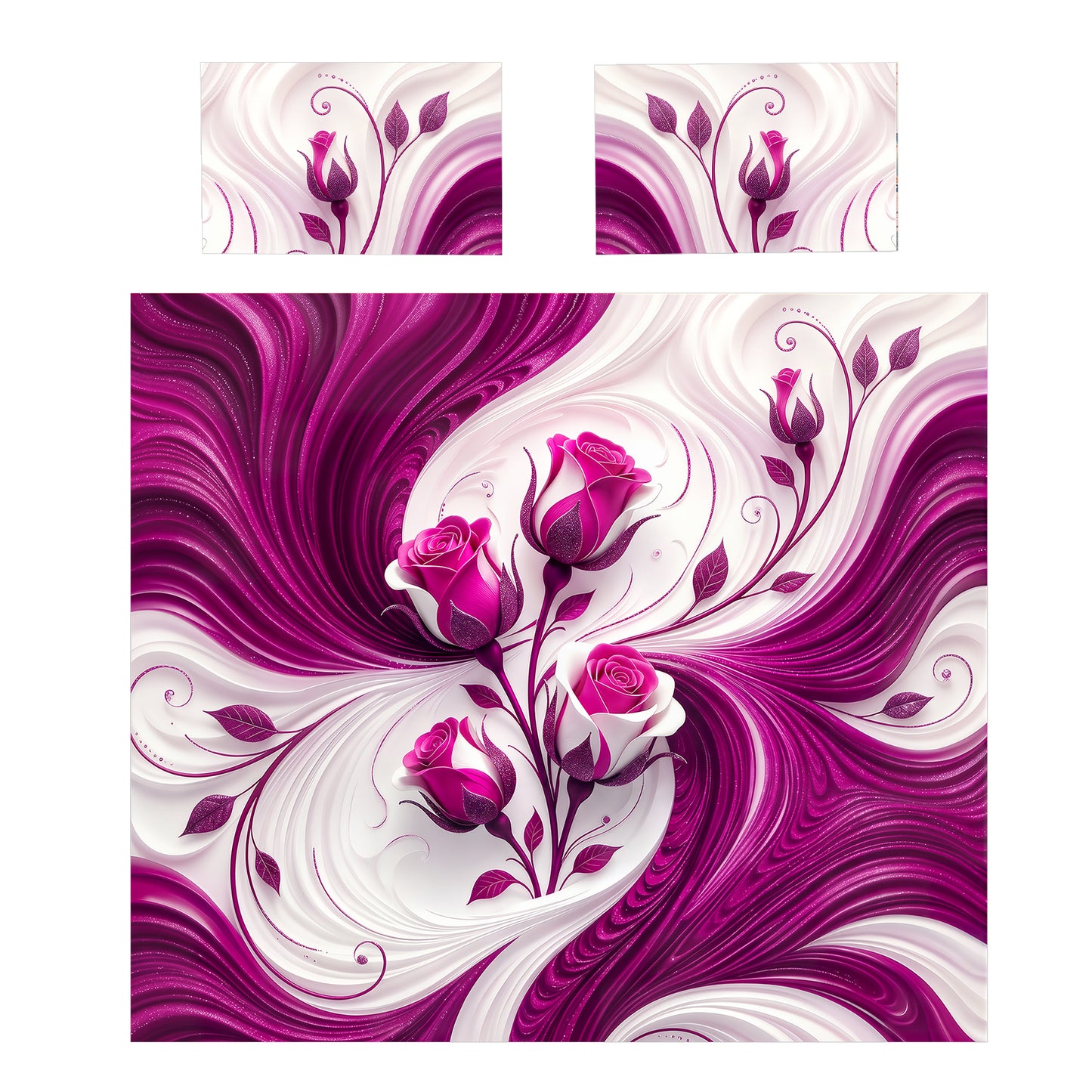 Liquid Rose Duvet Cover Set