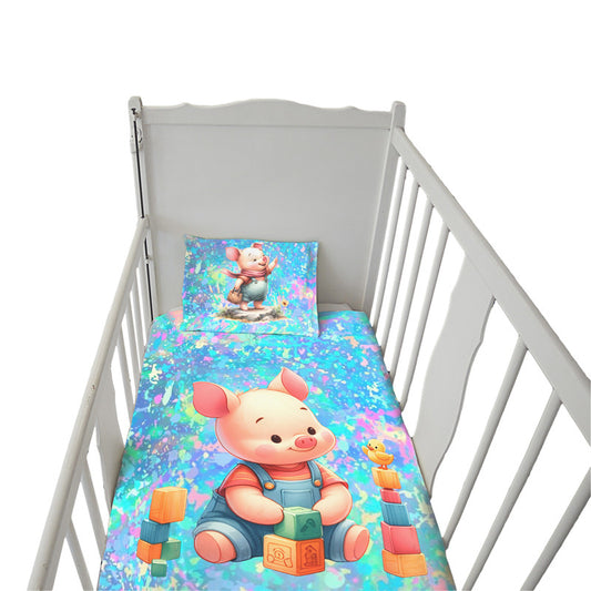 Little Piggy Adventure Cot Set